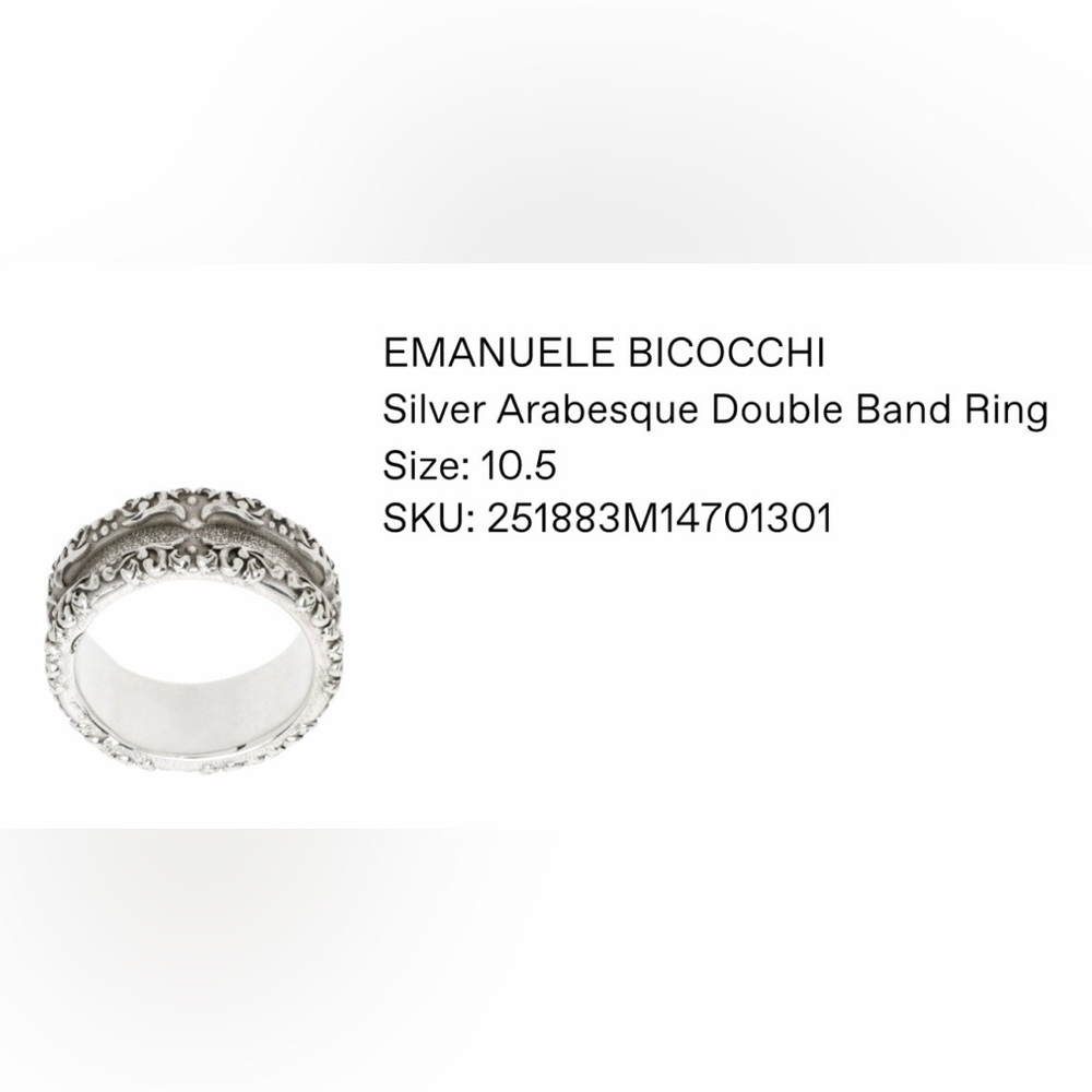 Emanuele Bicocchi
Arabesque double band ring - Picture 3 of 3